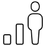 Man Performance Graph icon
