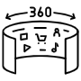 Metaverse 360 Degree free icon for commercial use