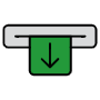Money Withdrawal From Atm free icon for commercial use
