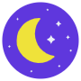 Moon And Stars free icon for commercial use