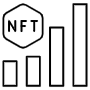 NFT Bar Chart free icon for commercial use