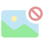 No Image or picture forbidden icon