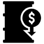 Oil Prices Down free icon for commercial use
