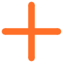 Orange Plus Simple Math Symbol icon