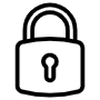 Padlock free icon for commercial use
