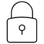 Padlock free icon for commercial use