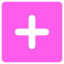 Pink Add Button free icon for commercial use
