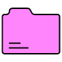 Pink Closed Folder icon