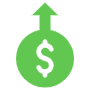 Price Up And Dollar free icon for commercial use