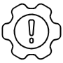 Problem Gear free icon for commercial use