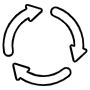Process Circular Arrows free icon for commercial use