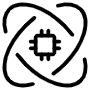 Quantum Computer Chip free icon for commercial use