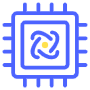 Quantum Computer Chip free icon for commercial use