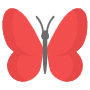 Red Butterfly free icon for commercial use