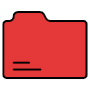 Red Closed Folder icon