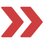 Red Double Arrow Right icon