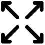 Resize Arrows free icon for commercial use