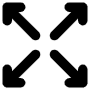 Resize Arrows free icon for commercial use