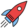 Rocket free icon for commercial use