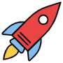 Rocket free icon for commercial use