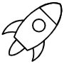 Rocket free icon for commercial use