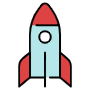 Rocket free icon for commercial use