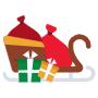 Santa Claus Sled free icon for commercial use