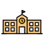 School Building free icon for commercial use