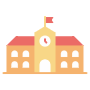 School Building free icon for commercial use