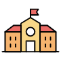 School Building free icon for commercial use