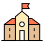 School Building free icon for commercial use