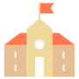 School Building free icon for commercial use