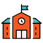 School Building free icon for commercial use