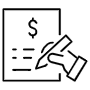 Signing document icon