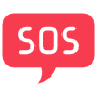 Sos Chat Bubble free icon for commercial use