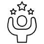 Success Arms Up free icon for commercial use
