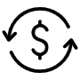 Transaction free icon for commercial use