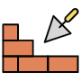 Trowel And Wall icon