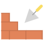 Trowel And Wall icon