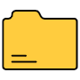 Yellow Closed Folder free icon for commercial use