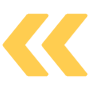 Yellow Double Arrow Left free icon for commercial use