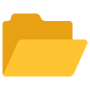 Yellow Open Folder free icon for commercial use