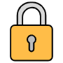 Yellow Padlock free icon for commercial use