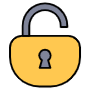 Yellow Padlock free icon for commercial use
