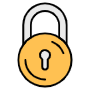 Yellow Padlock free icon for commercial use