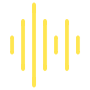 Yellow Radio Sound Waves free icon for commercial use