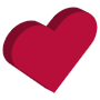 Isometric Red Heart icon
