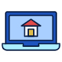 Laptop And Home icon