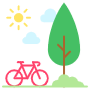 Park And Bike free icon for commercial use