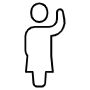 Person Arm Up free icon for commercial use